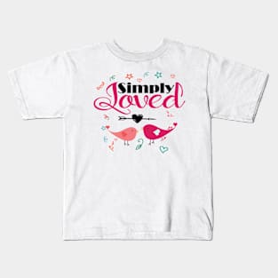 valentines day by chakibium Kids T-Shirt